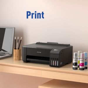 Epson L1210 Inkjet Printer Tank Print only เครื่องพิมพ์อย่างเดียวพร้อมแท้งค์ ยี่ห้อ เอปสัน รุ่น L1210 หมึกแท้