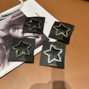 Starry Sky Super Shiny Star Hairpin with Bangs and Broken Hair You Can Use Temperament Wild and Look Good