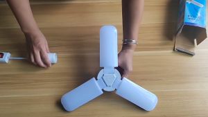 Lampu Bohlam Bentuk Kipas 3 Balling Cahaya Putih Terang LED Bulb Fan Blade