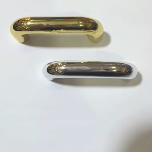 8264 Brass and Chrome Plate Cabinet Pull Handle