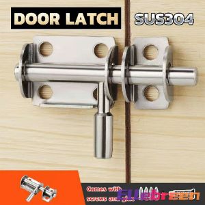 Stainless Steel Door Latch Solid Sliding Bolts Latch Hasp Home Hardware Gate Safety Door Lock
