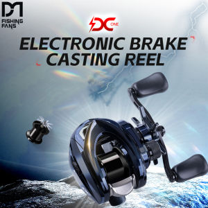 FISHINGFANS Smart Electronic Brake DC Noise Lure Fishing Reel 7.8:1 High Speed Long-Cast Casting Baitcaster FISHING REEL