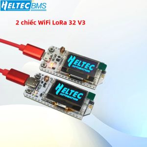 2 Chiếc Heltec ESP32 LoRa Ban Phát Triển Với Màn Hình OLED Màu Xanh 0.96 Inch 433-510 MHz 868 MHz-928 MHz WIFI Lora 32 V3 Cho Arduino