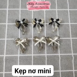 Combo 2 Cái Kẹp Tóc Nơ Mini Dễ Thương Kẹp Tóc Nhỏ Dễ Sử Dụng