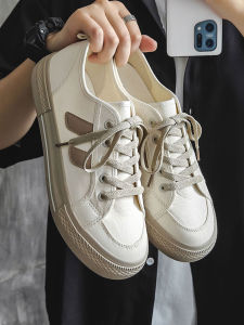 Black Low-Top Mens Fashionable Youthful Trendy Canvas Slip-On Flat Bottom Retro Sneakers Korean Style Breathable Rubber Sole