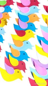 1 pc BURUNG Bahan Dekorasi Hiasan Dinding Sekolahan Kelas