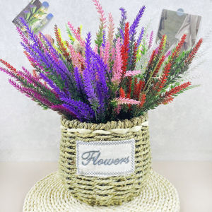 10 ชิ้นดอกไม้ลาเวนเดอร์ประดิษฐ์งานแต่งงานตกแต่งตาราง Centerpieces พืชปลอมสไตล์นอร์ดิกแจกันตกแต่งบ้าน Bouquetl