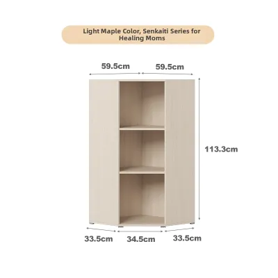 Hanssem | Corner Display & Storage Cabinet Real Wood