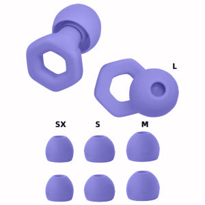 HUAKSilicone Ear Plugs for Labor Safety & Swimming – Blocks Loud Noise & Water Soft Fit for All Scenes -8 Ear Tips in XS/S/M/L