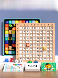Math Multiplication Table Flashcards Grade 2 Primary School Students Memory Magic Tools Wall Hanging Educational Toys
