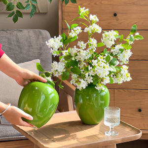 Vase Hoa Gốm Sứ Sang Trọng Trang Trí Phòng Khách Thiết Kế Cổ Điển Nhật Bản Nhỏ Gọn Chất Liệu Gốm Sứ Cao Cấp Cỡ Lớn Trung Bình
