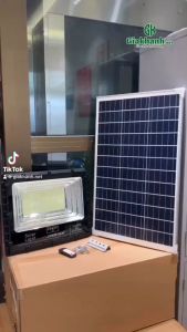 Đèn Pha Năng Lượng Mặt Trời Jindian JD-81000L Công Suất 1000W - Khung Nhôm Mặt Kính Cường Lực - Chip LED SMD 5730 - Bảo Hành 24 Tháng