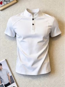 LIUBU | Summer Henley Polo Shirt Short Sleeve