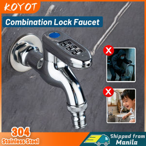 KOYOT Combination Lock Faucet Anti-theft Outdoor Faucet with Lock Childproof Garden Home Irrigation