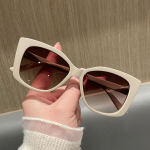 JN IMPRESSION Fashion Peach Powder Wear Fresh Sweet Big Frame Sunglasse Light Colored Multilateral Sunglasses