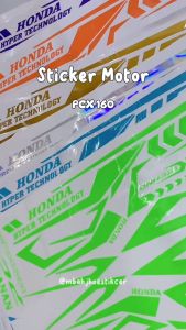 CUTTINGF STICKER HONDA PCX 160 BODY MERAH