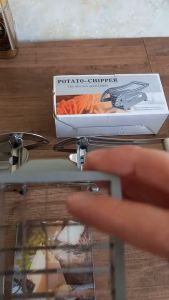 Gio77 Alat Pemotong Kentang Goreng Manual Potato Slicer Easy to Clean Stainless Steel