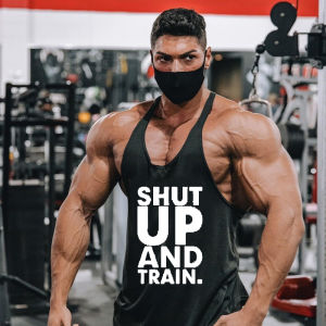 Loose Fit Gymnastic Tank Top for Men Summer Large Size Cotton Sweat Vest Special Large Youth Fashion round Neck Sweat Back Vest