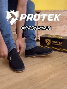 ABARO Comfy Slip Resistant Protek Men Shoes Sneakers Slip On Canvas Shoes   CVA752A1 男生布鞋