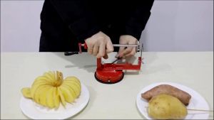 Stainless Spiral Potato Slicer Twisted Potato Chip And Vegetable Tornado Manual Slicers Cutter/SM