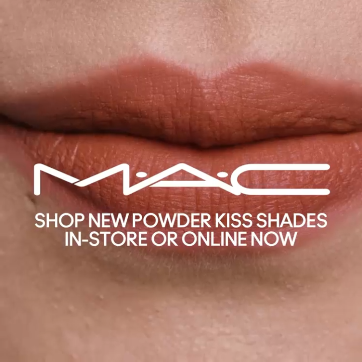 MAC Powder Kiss Lipstick moisture matte weightless lipstick blur of  effortless soft focus colour ​