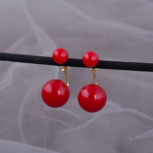 Elegant 925 Sterling Silver Pearl Stud Earrings Womens Two-Way Wear Fashionable Korean Style Jewelry Ear Decorations