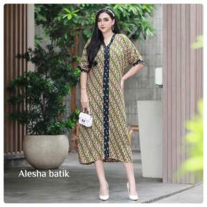 Daster SENO SOGAN LD 120cm PREMIUM QUALITY BY ALESHA BATIK