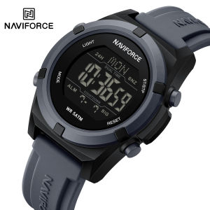 NAVIFORCE Original Watch for Men Brand New LCD Dial Luminous Calendar Date Casual Fashion Watch Chronograph 50m Waterproof Boys Mens Outdoor Sports Watches NF7127