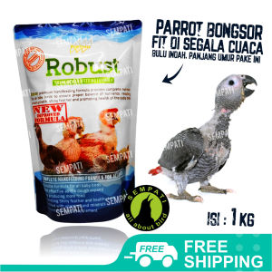 SEMPATI Robust Premium 1 Kg Pakan Lolohan Burung Parrot Kakatua Lovebird Nuri Parkit Falk Macaw African Grey Afgrey Hand Feeding Formula For All Baby Bird Robust Premium Rbs1k