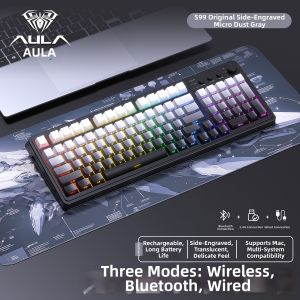 AULA | Wireless Multimode Keyboard For Gaming Office Mechanical Feel S99pro