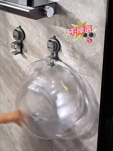 4Pcs Heavy Duty Wall Mounted Washbasin Hook / Strong Suction Cup Storage Rack / Basin Holder Hooks Hanger for Bathroom Kitchen