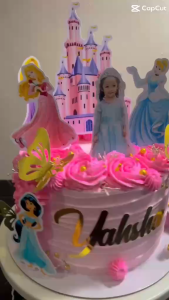 PRINCESS CAKE TOPPERS with personalized name and age