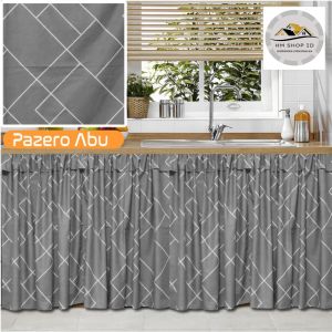 Gorden Dapur "Aesthetic" Kain Katun Premium Free Ruquest Ukuran