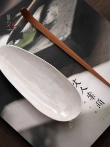 Ceramic Tea Caddy Japanese Style Ceremonial Tea Accessories Charcoal Burning Ancient Simulation Tea Tools Tea Space Universal Use