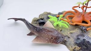 2/4/10pcs Plastic Simulated Marine Animals Model Seahorses Lobster Crab Realistic Sea Life Set Toys For Children Christmas Gifts