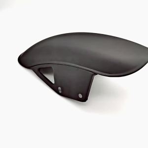 GN125 บังโคลนหน้าแบบสั้น กระเบื้องโคลนหน้าวินเทจรถจักรยานยนต์ GN ดัดแปลงแผ่นทรายชุบสีดำย้อนยุค