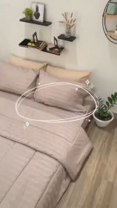Sprei Saja Tanpa Sarung Bantal Dan Sarung Guling Kasur Hotel Bahan Katun Dobby | Spray Motif Salur Aesthetic Warna Putih Mint Abu Muda Abu Tua Beige Coklat Tua Biru Remaja Dewasa Cowok Cewek Nikah | Seprei Halus Lembut Adem Ukuran Single Double King