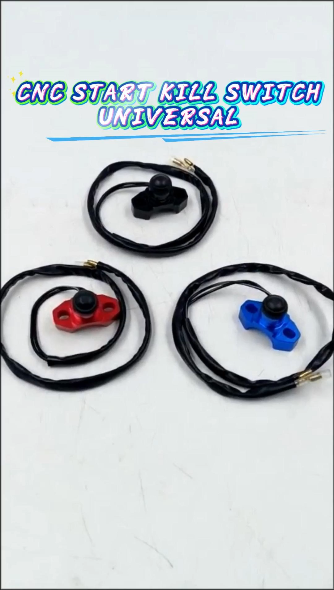Motorcycle Dirt Bike Universal CNC Start Kill Switch Engine ON OFF Button