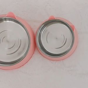Pet Cat Dog 2 in 1 Food Bowl Feeder Bowl Puppy Kitty Food Bowls Elevated Stand Tilted sneck protection Feeder Bowl