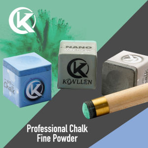 KONLLEN Pool Cue Chalk Nano Technology Billiard Chalk for Professional Tournament Dedicated Pool Chalk (Outstanding Performance Reduce Miscue Durable)