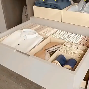 Foldable Drawer Organizer Closet Storage Boxes for Underwear Socks | 6-PCS Set of Collapsible Fabric