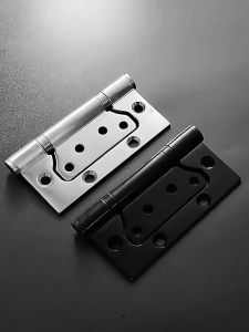 Carller 4pcs Stainless Steel Butterfly Door Hinges & Stainless Steel Bearing Door Knob