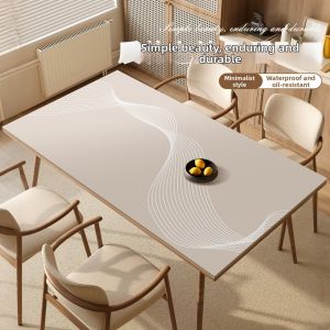 LUOYOUTE | Luxury Waterproof Oil-Resistant Heat-Insulating Easy-Clean Leather Table Pad
