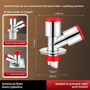 YEMO | Anti-Odor Overflow Drainage Three-Way Splitter for Washing Machine