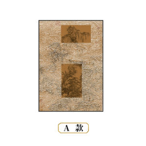 New Chinese Style Tea Room Zen Decorative Painting National Landscape Hotel Entrance Restaurant Scenery 3D Relief Texture Hanging Artwork