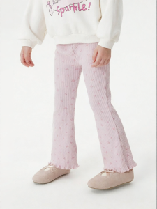 Marc&Janie | Sweet Lace Design Girls Stretch Bell Bottom Pants