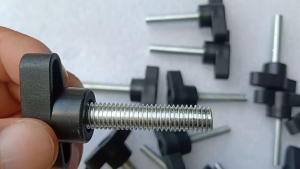 10PSC M5 Galvanized Hand Tighten Bolt Plastic Head T-shaped Handle Screw For Quick Remove