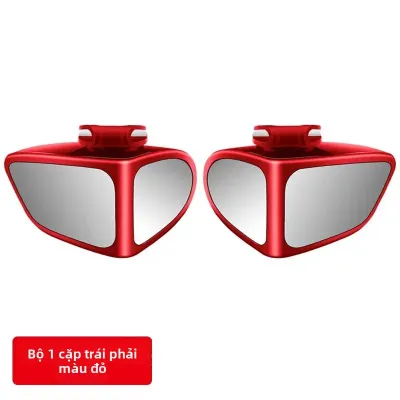 2 Gương Chiếu Hậu Ô Tô Lồi Xoay Được 360 Độ Có Thể Điều Chỉnh ° Phụ Kiện An Toàn Điểm Mù Gương Chiếu Hậu Góc Rộng Tầm Nhìn Rõ Ràng & Vỏ Bọc