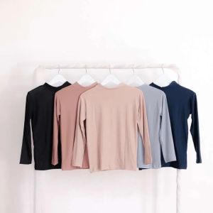Manset Lengan Panjang Wanita Spandex Atasan Muslim Wanita Lengan Panjang