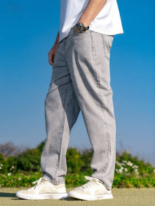 Enjeolon | Quần Jeans Nam Phong Cách Retro Vintage Form Thẳng Dài Siêu Nhẹ